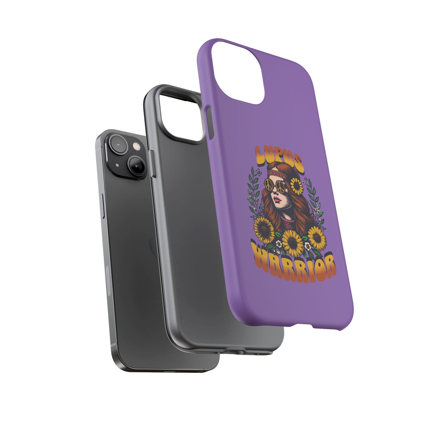 Lupus Warrior Phone Case - Stylish Purple Floral Design for Advocates