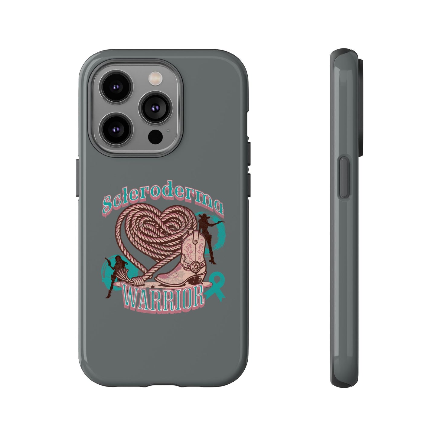 Scleroderma warrior phone case, iPhone case, valentine rodeo themed