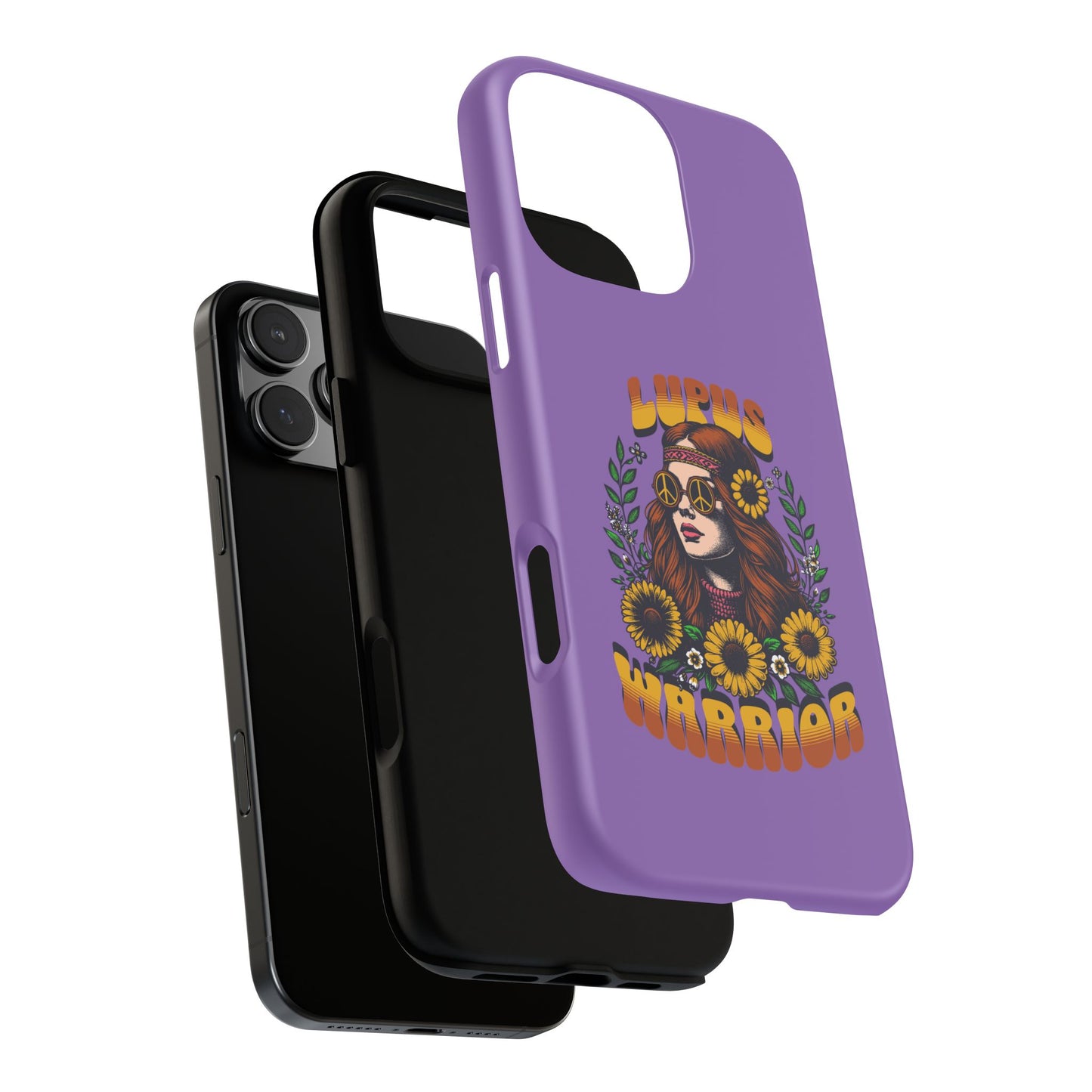 Lupus Warrior Phone Case - Stylish Purple Floral Design for Advocates