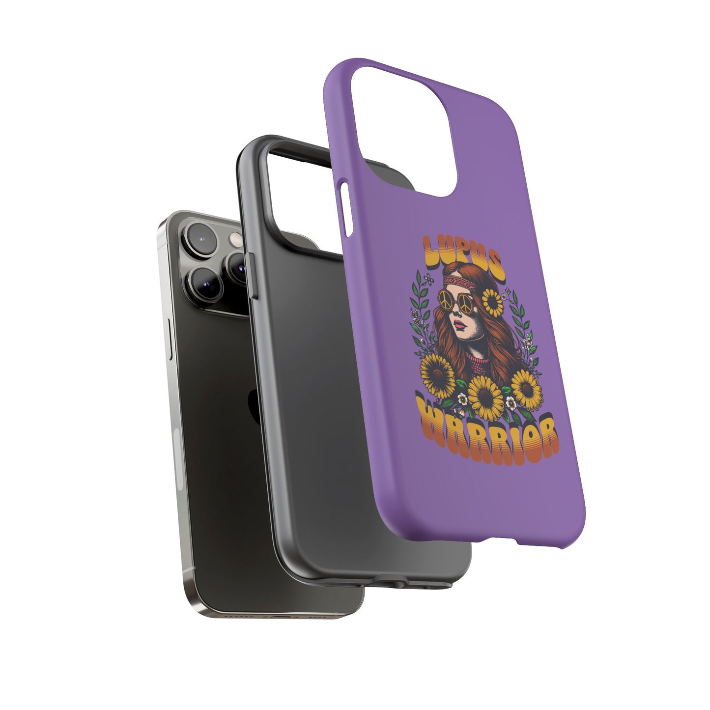 Lupus Warrior Phone Case - Stylish Purple Floral Design for Advocates