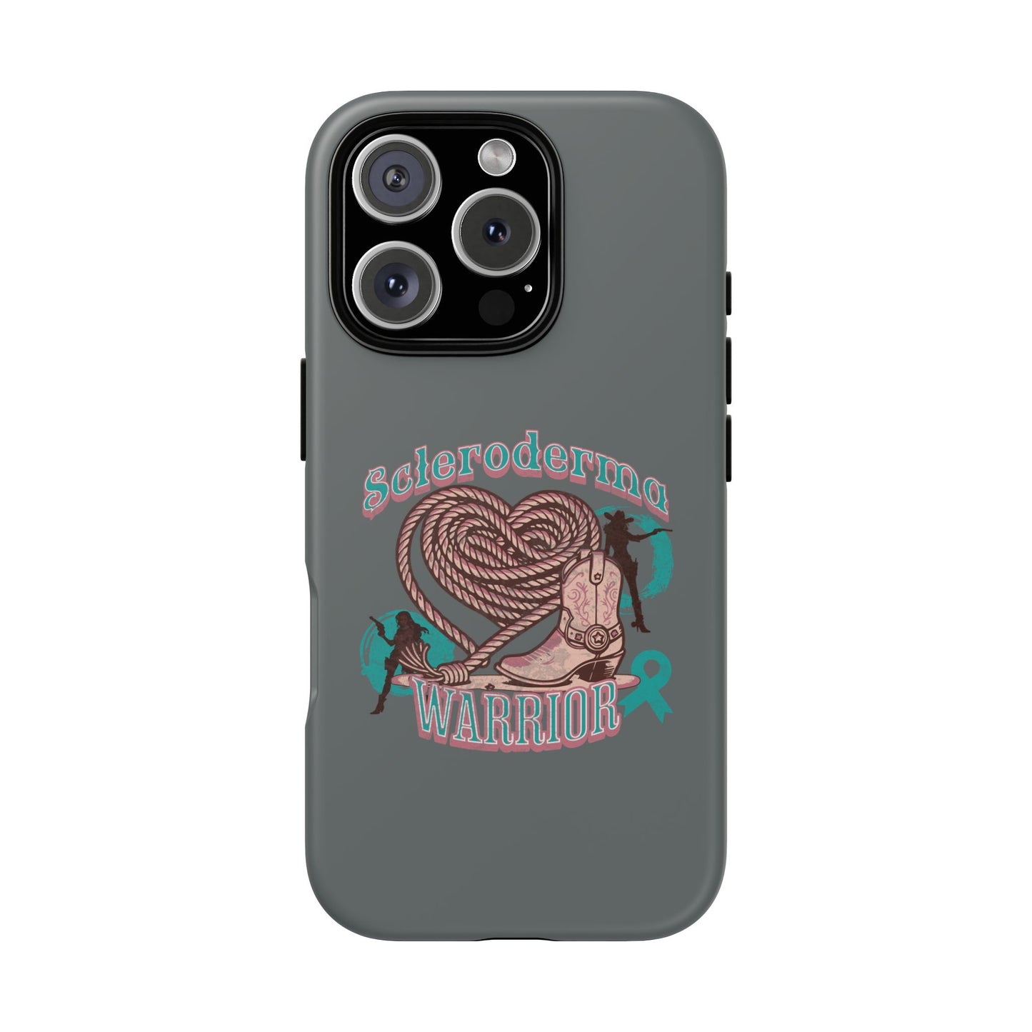 Scleroderma warrior phone case, iPhone case, valentine rodeo themed