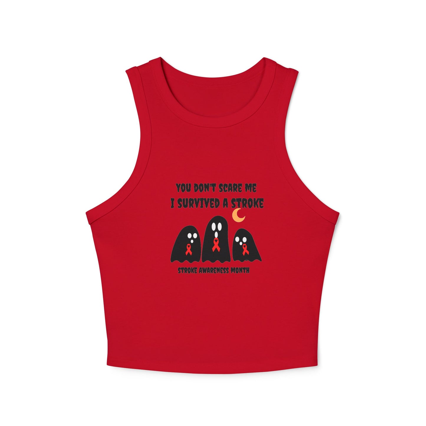 Stroke Awareness Halloween Women's Micro Rib Racer Tank Top