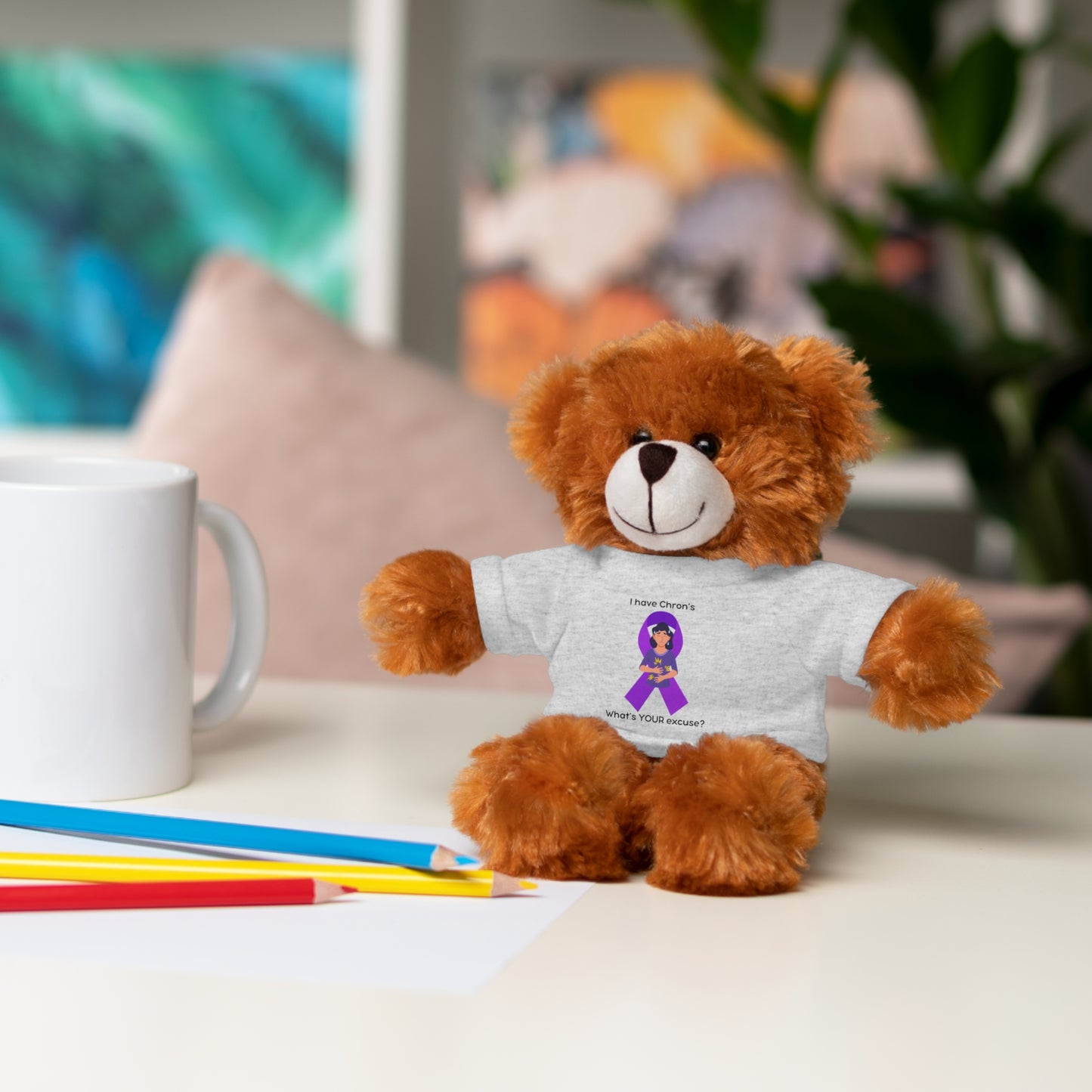 Chron's Disease Awareness Stuffed Animals with Tee