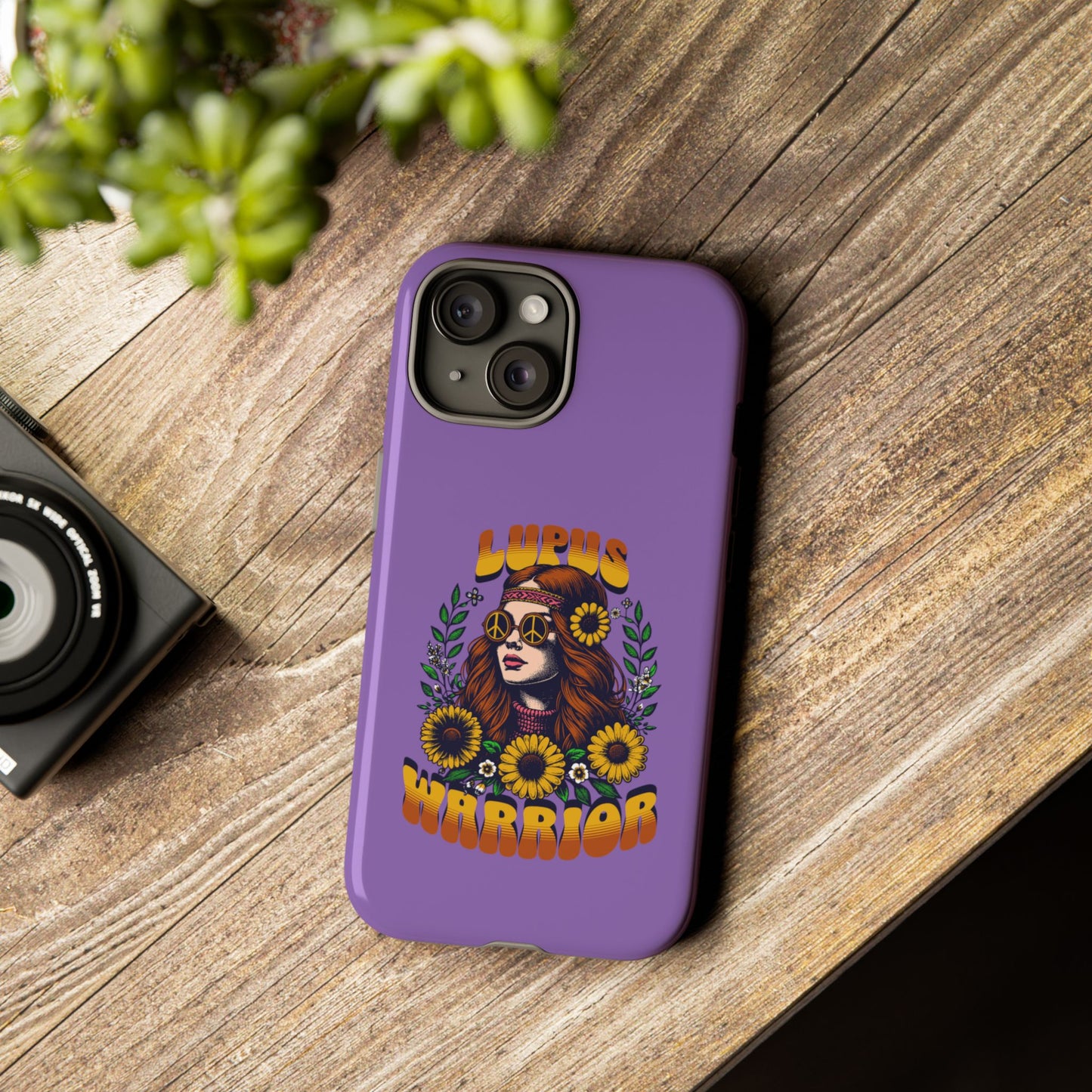 Lupus Warrior Phone Case - Stylish Purple Floral Design for Advocates
