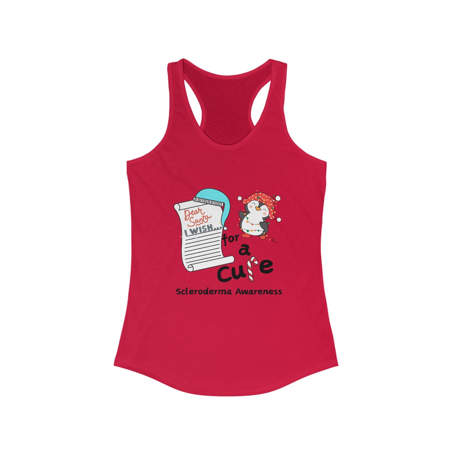 Women's Ideal Racerback Tank, Scleroderma Awareness, Holiday Gift Idea
