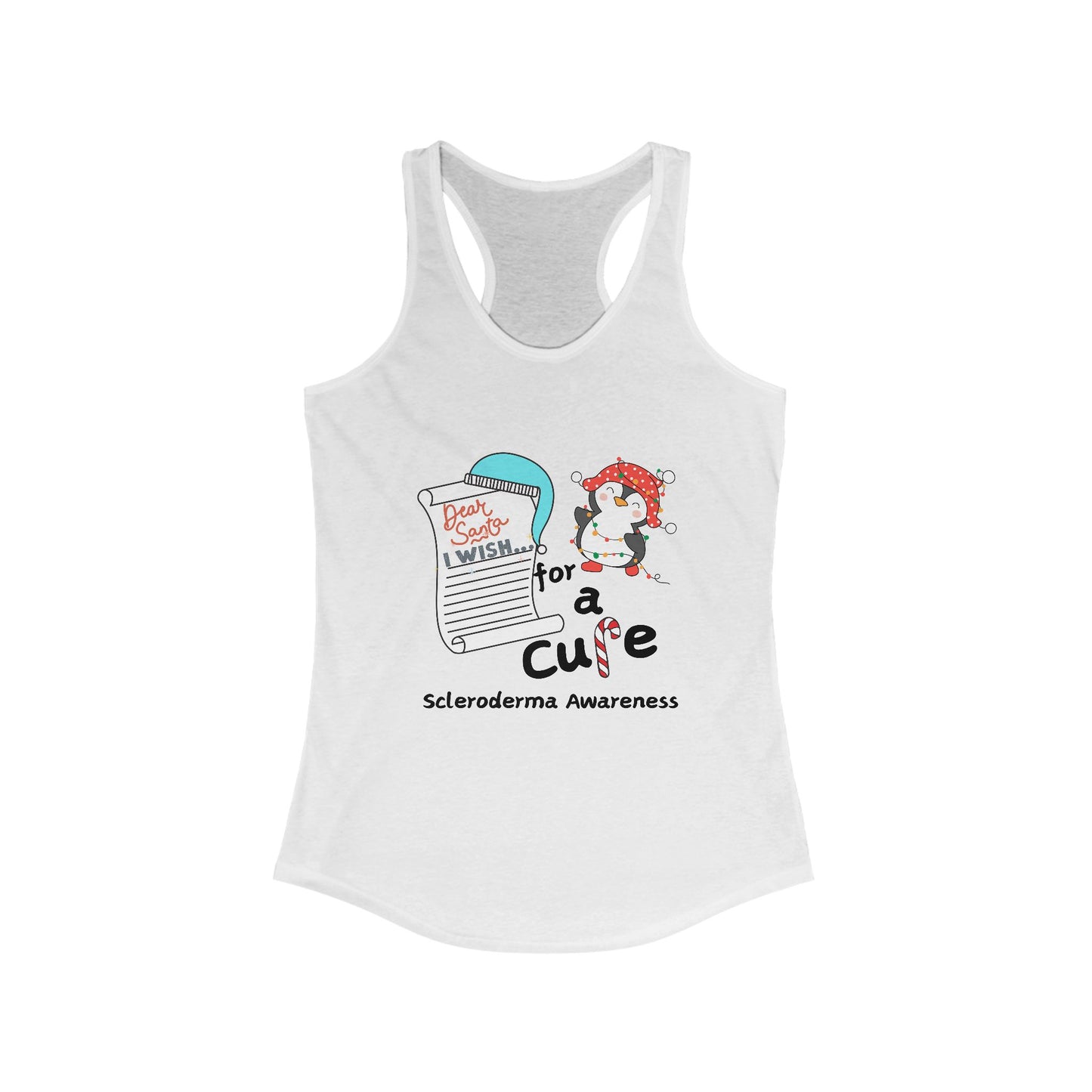 Women's Ideal Racerback Tank, Scleroderma Awareness, Holiday Gift Idea