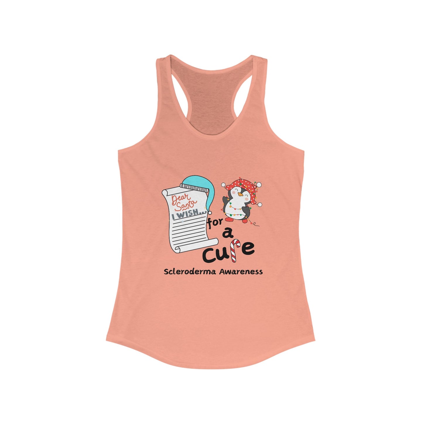 Women's Ideal Racerback Tank, Scleroderma Awareness, Holiday Gift Idea