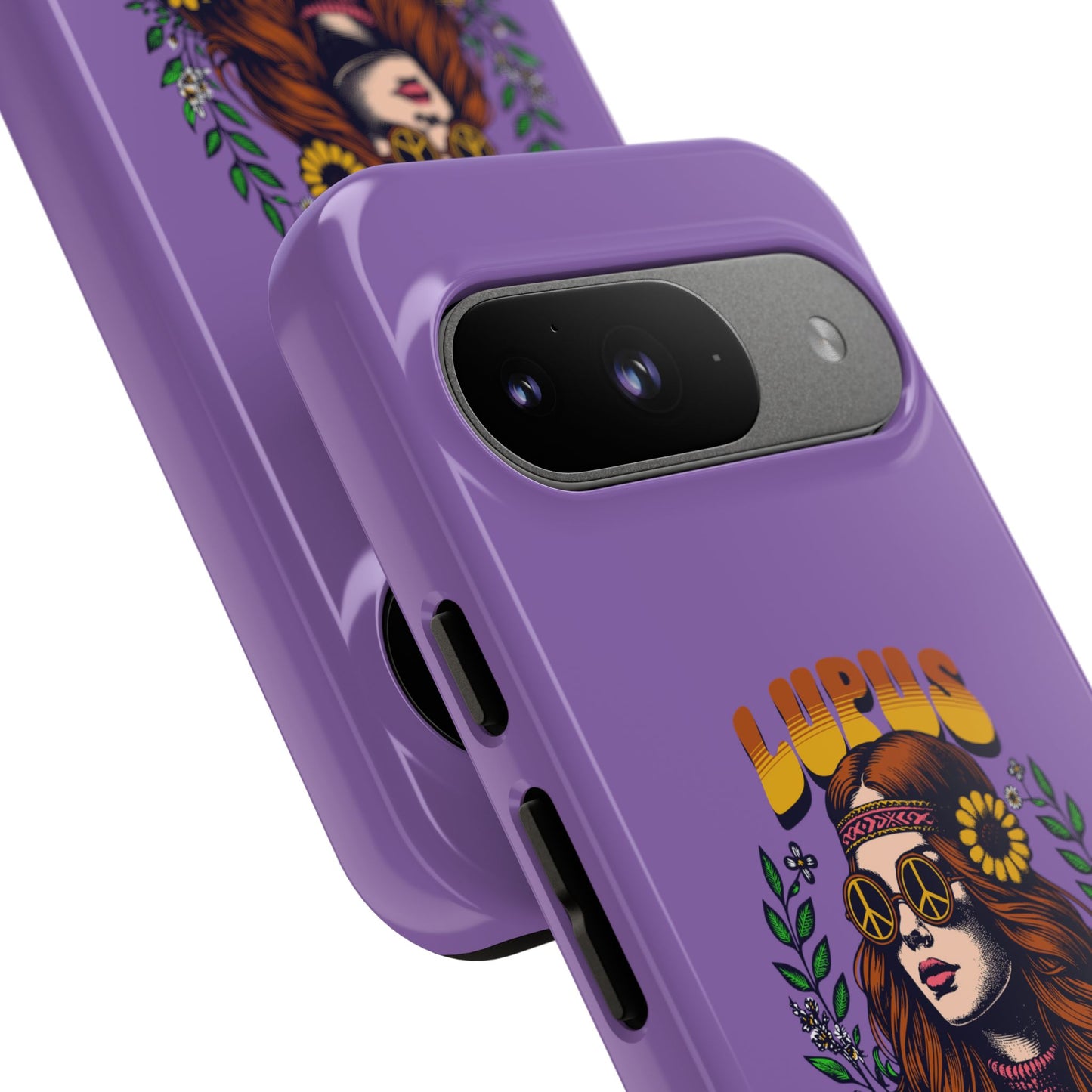 Lupus Warrior Phone Case - Stylish Purple Floral Design for Advocates