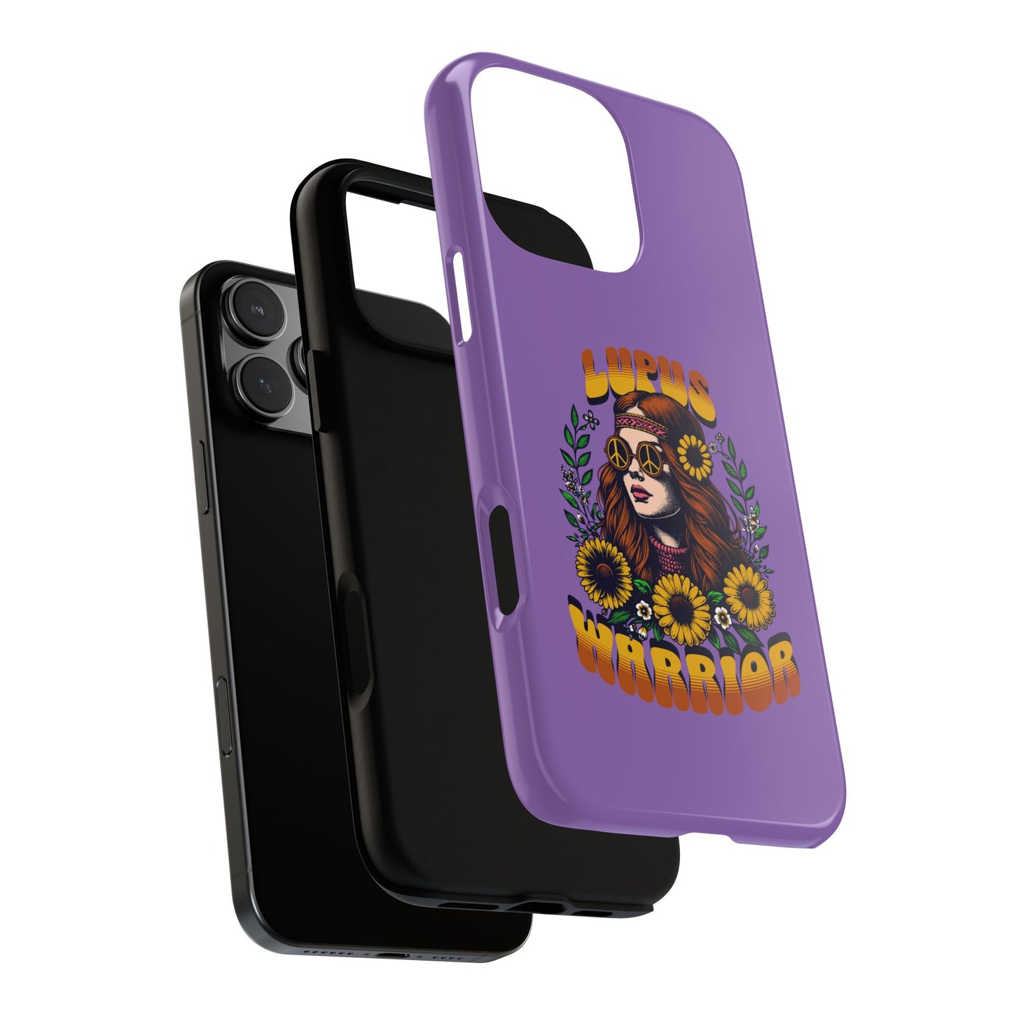 Lupus Warrior Phone Case - Stylish Purple Floral Design for Advocates