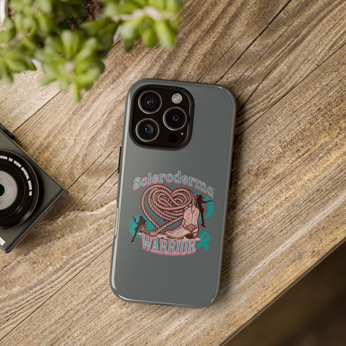 Scleroderma warrior phone case, iPhone case, valentine rodeo themed