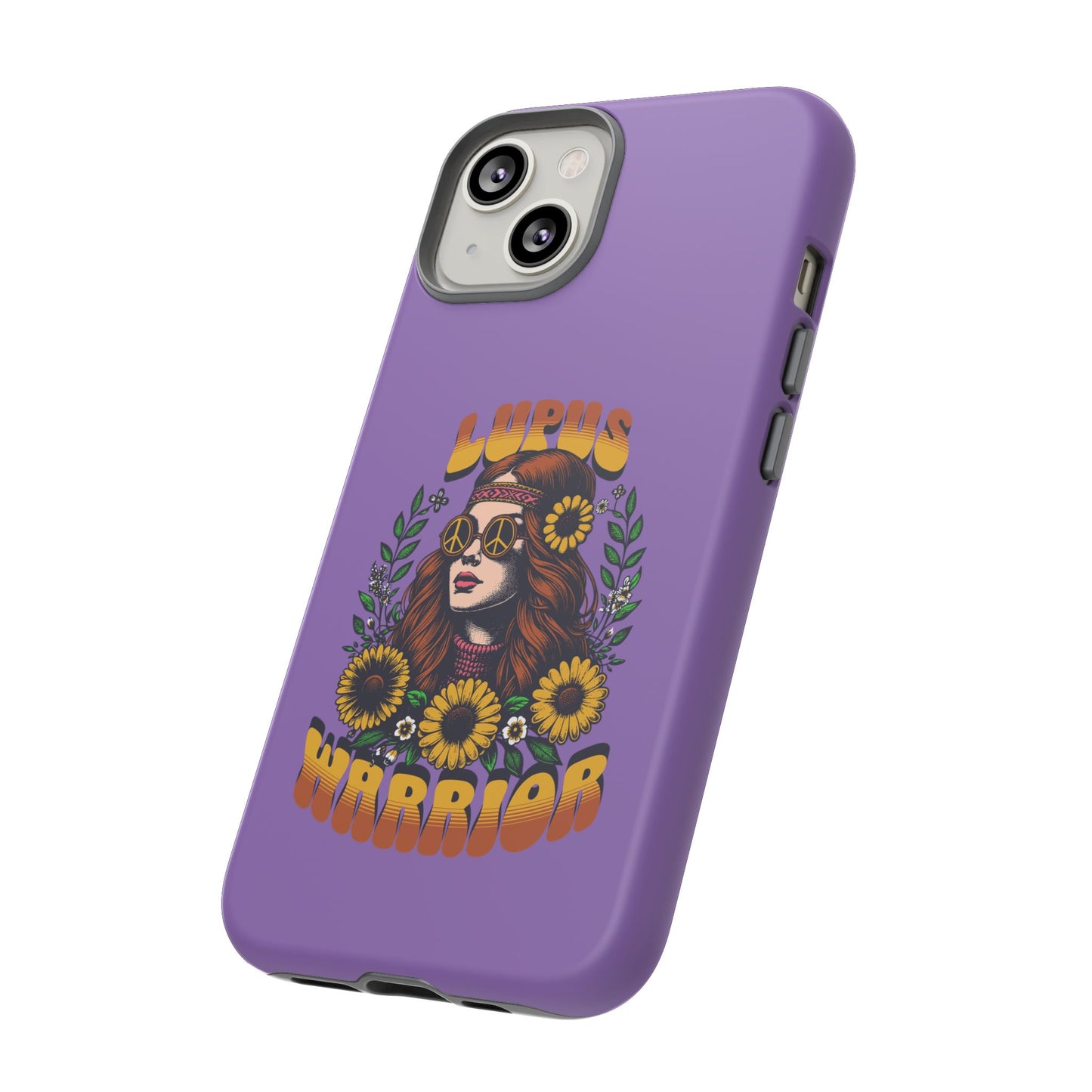 Lupus Warrior Phone Case - Stylish Purple Floral Design for Advocates