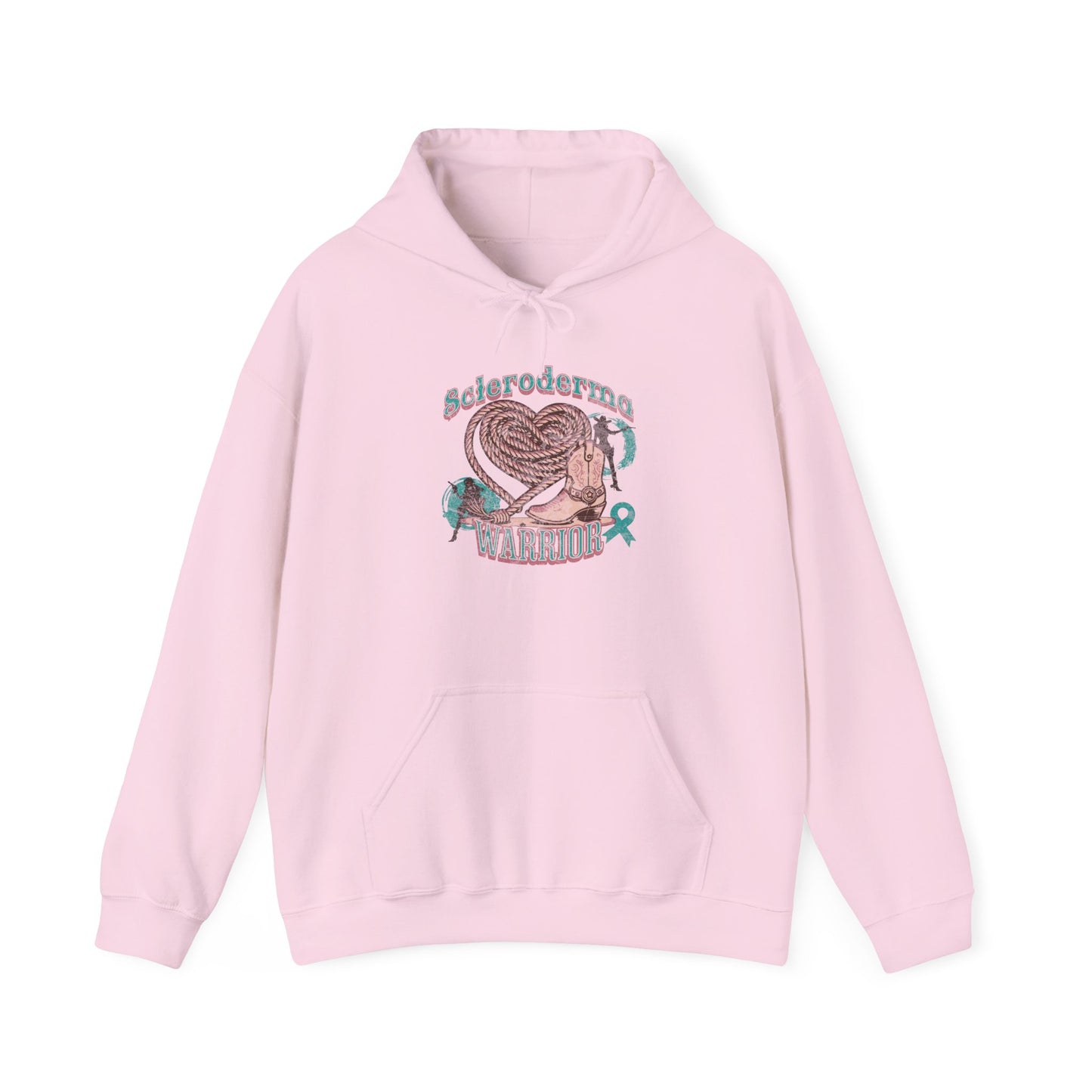 Scleroderma Warrior Valentine Western Themed Unisex Hoodie Hooded Sweatshirt