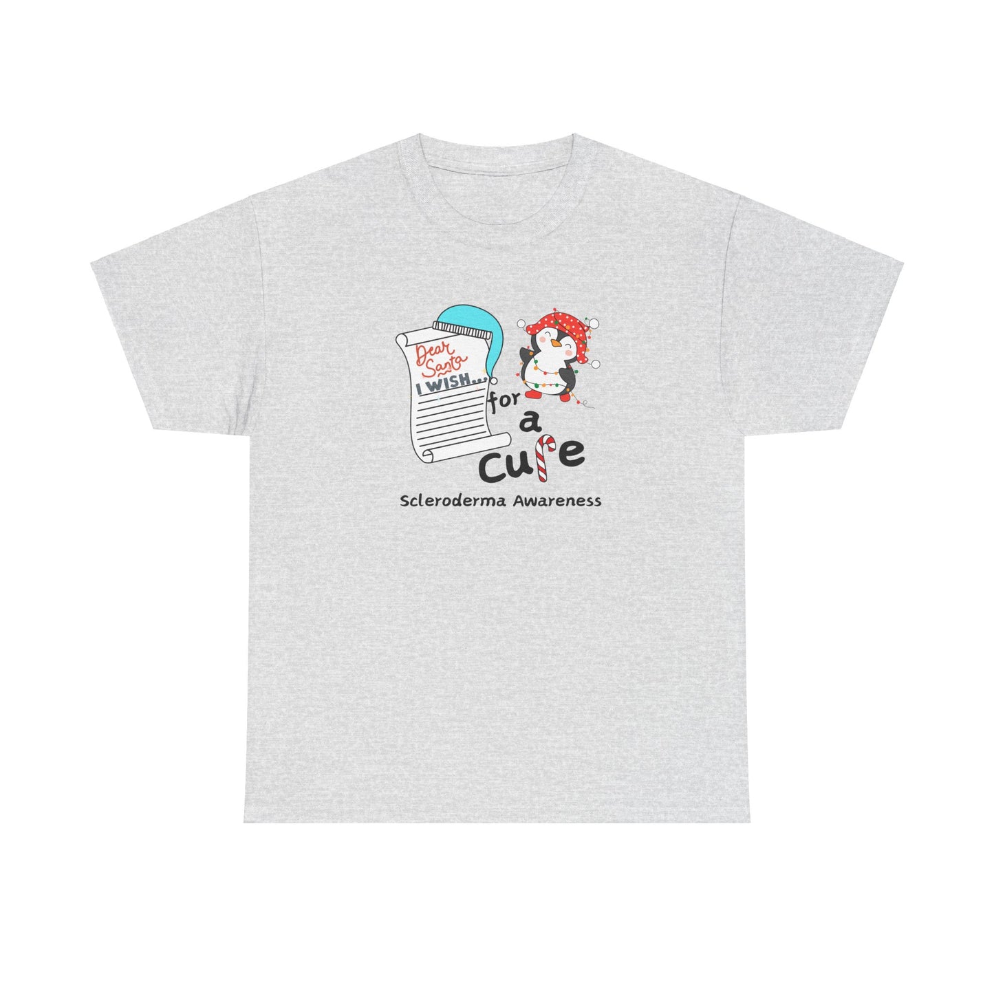 Unisex Heavy Cotton Tee Scleroderma Awareness Holiday Shirt