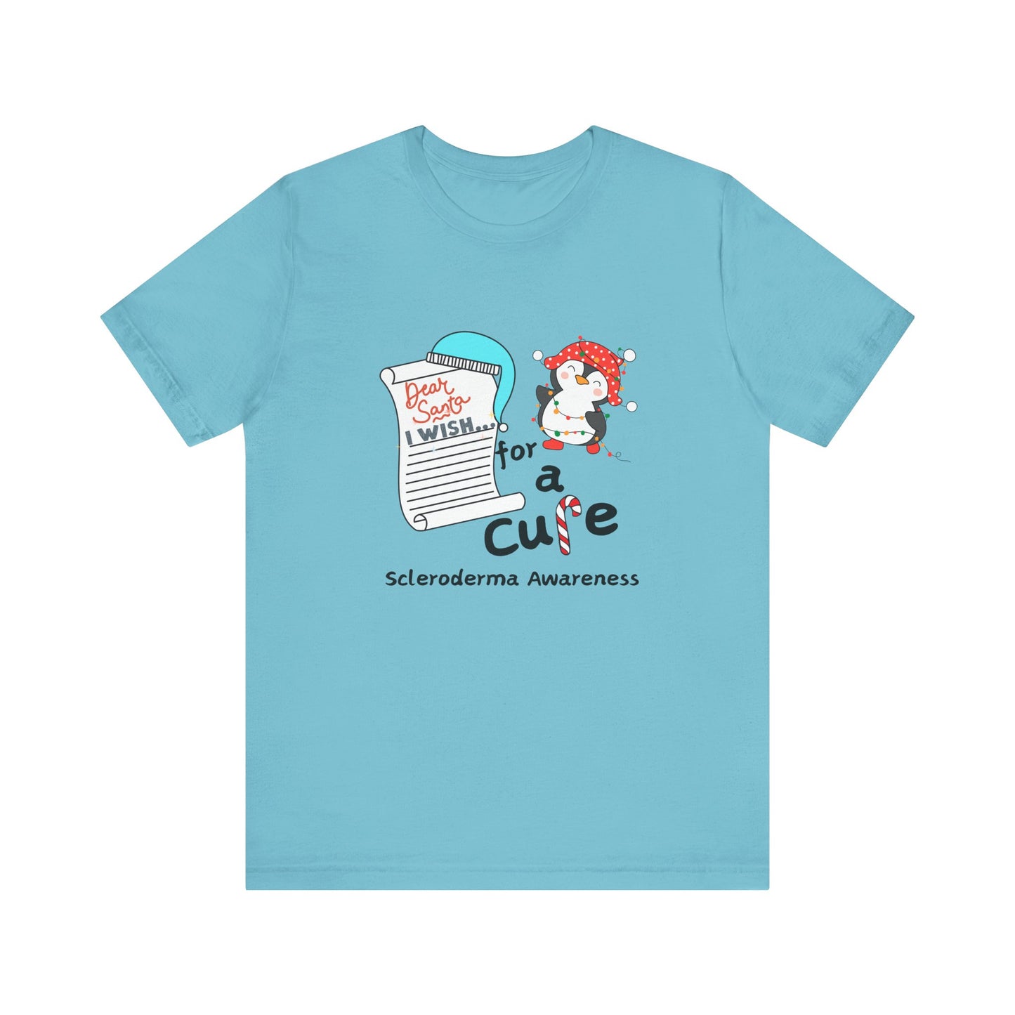 Unisex Jersey Short Sleeve Tee Scleroderma Awareness Holiday Shirt