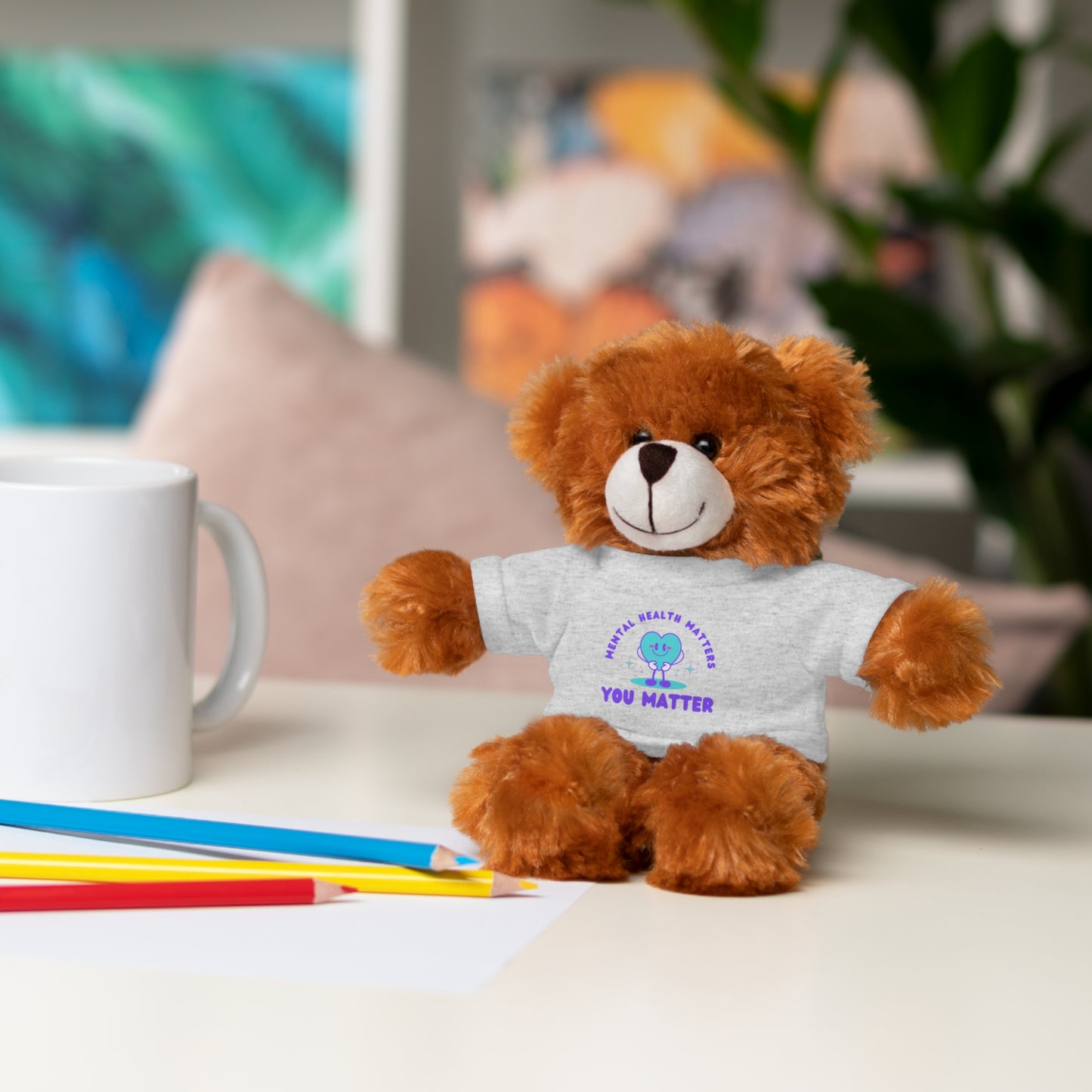 Mental Health Awareness Stuffed Animals with Tee