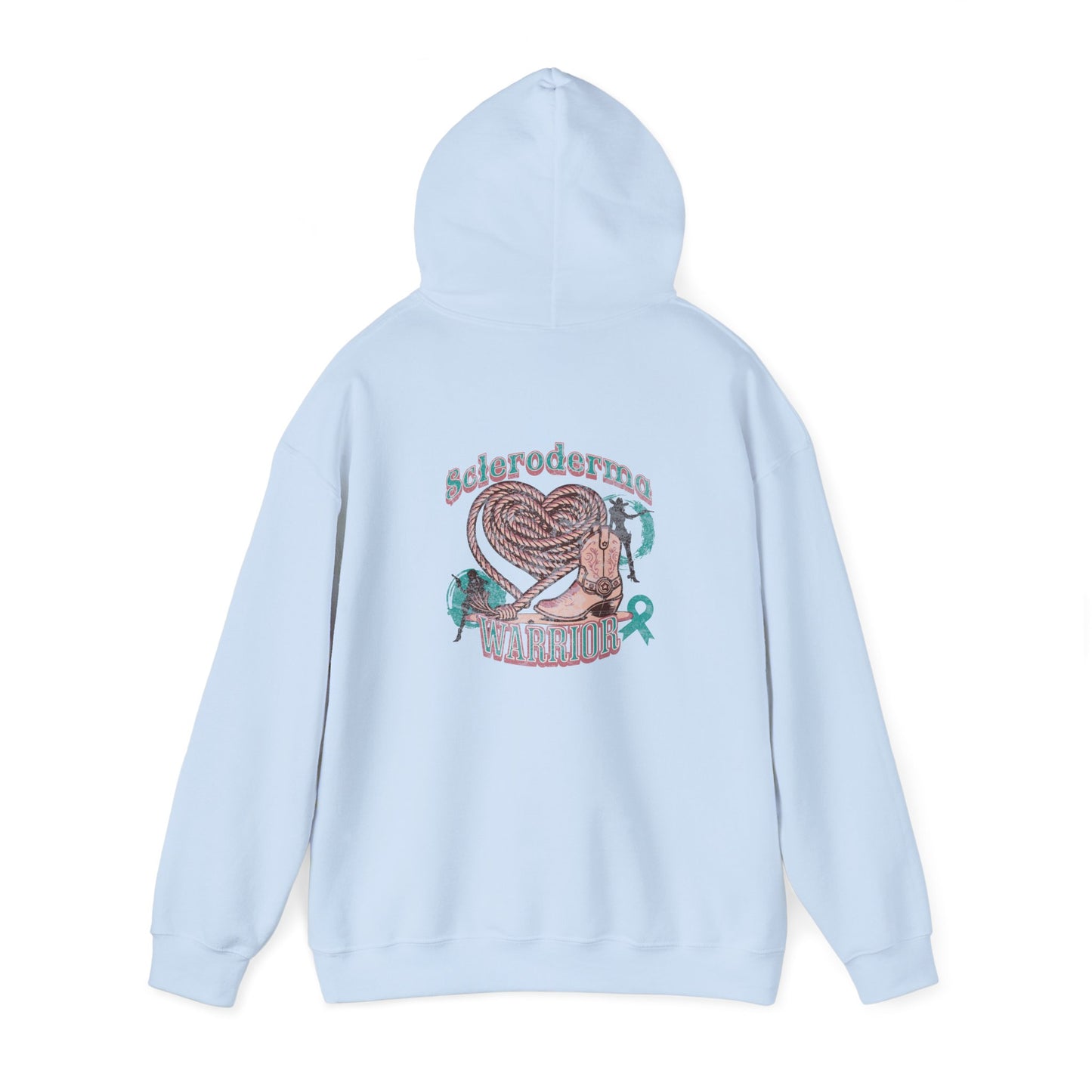 Scleroderma Warrior Western Valentine Hoodie Unisex Heavy Hooded Sweatshirt