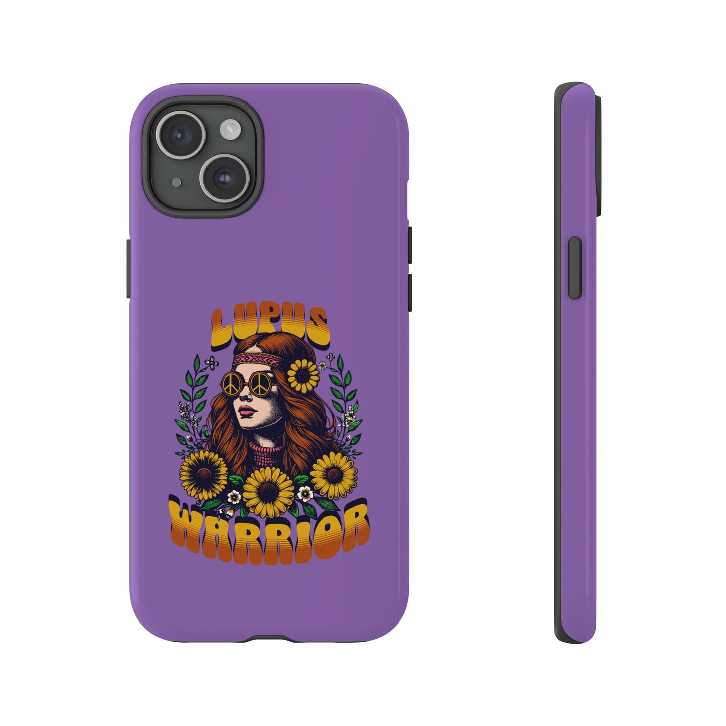 Lupus Warrior Phone Case - Stylish Purple Floral Design for Advocates