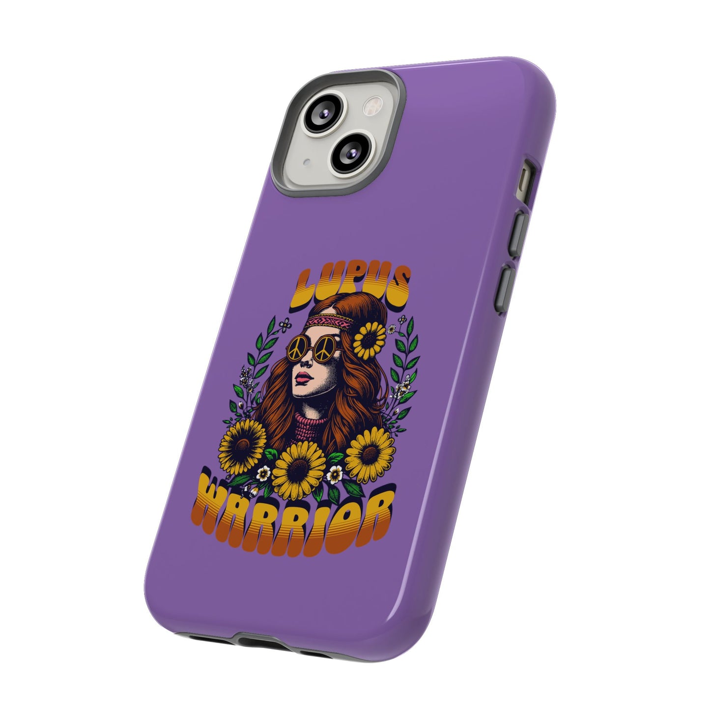 Lupus Warrior Phone Case - Stylish Purple Floral Design for Advocates