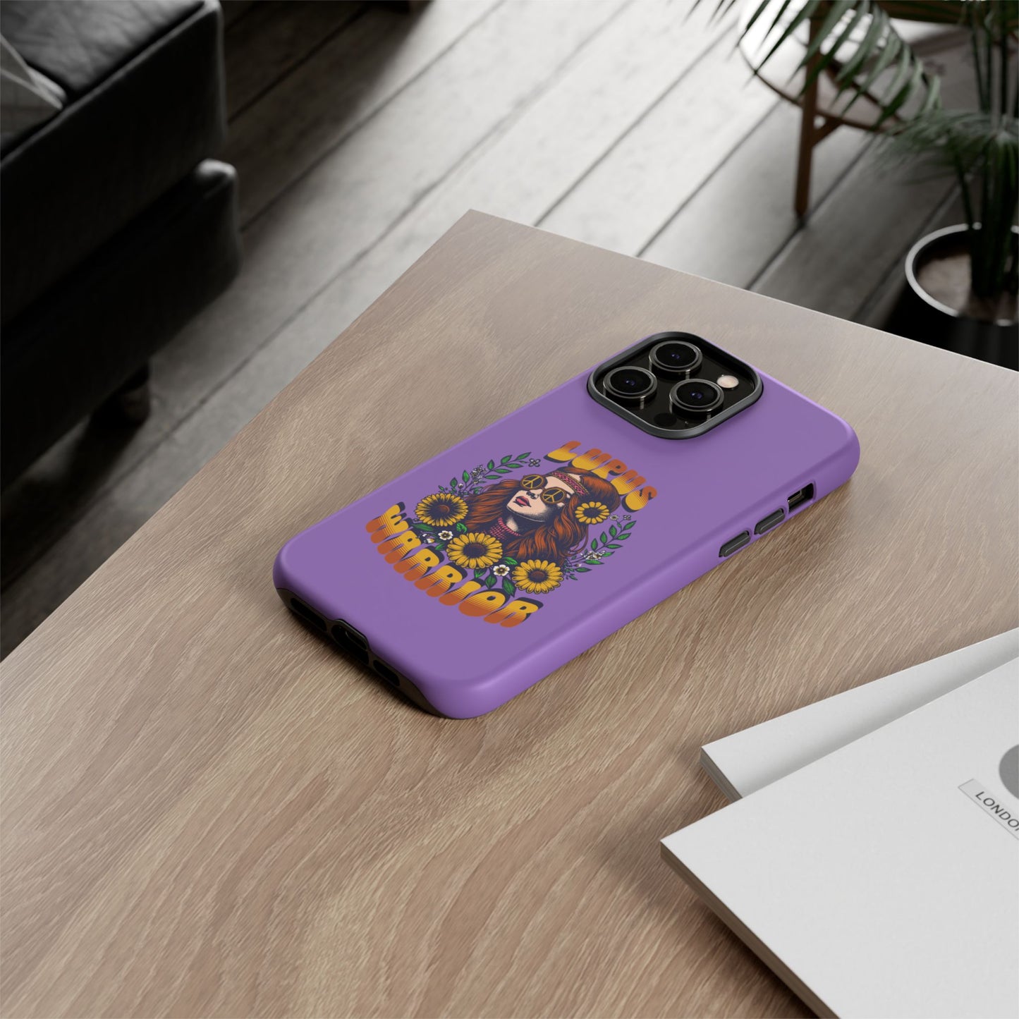 Lupus Warrior Phone Case - Stylish Purple Floral Design for Advocates