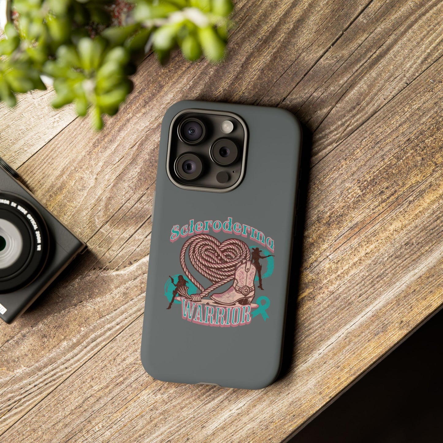 Scleroderma warrior phone case, iPhone case, valentine rodeo themed