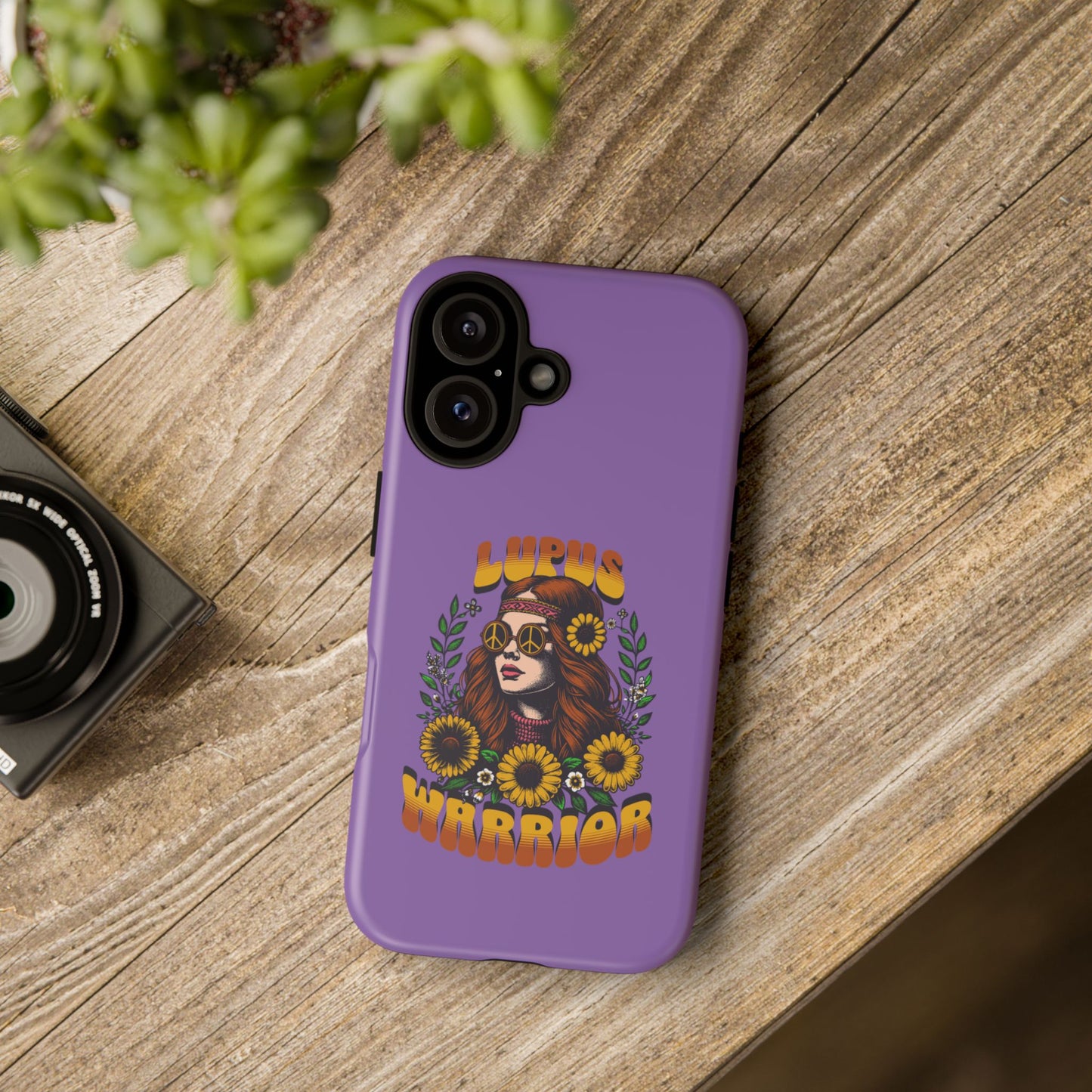Lupus Warrior Phone Case - Stylish Purple Floral Design for Advocates
