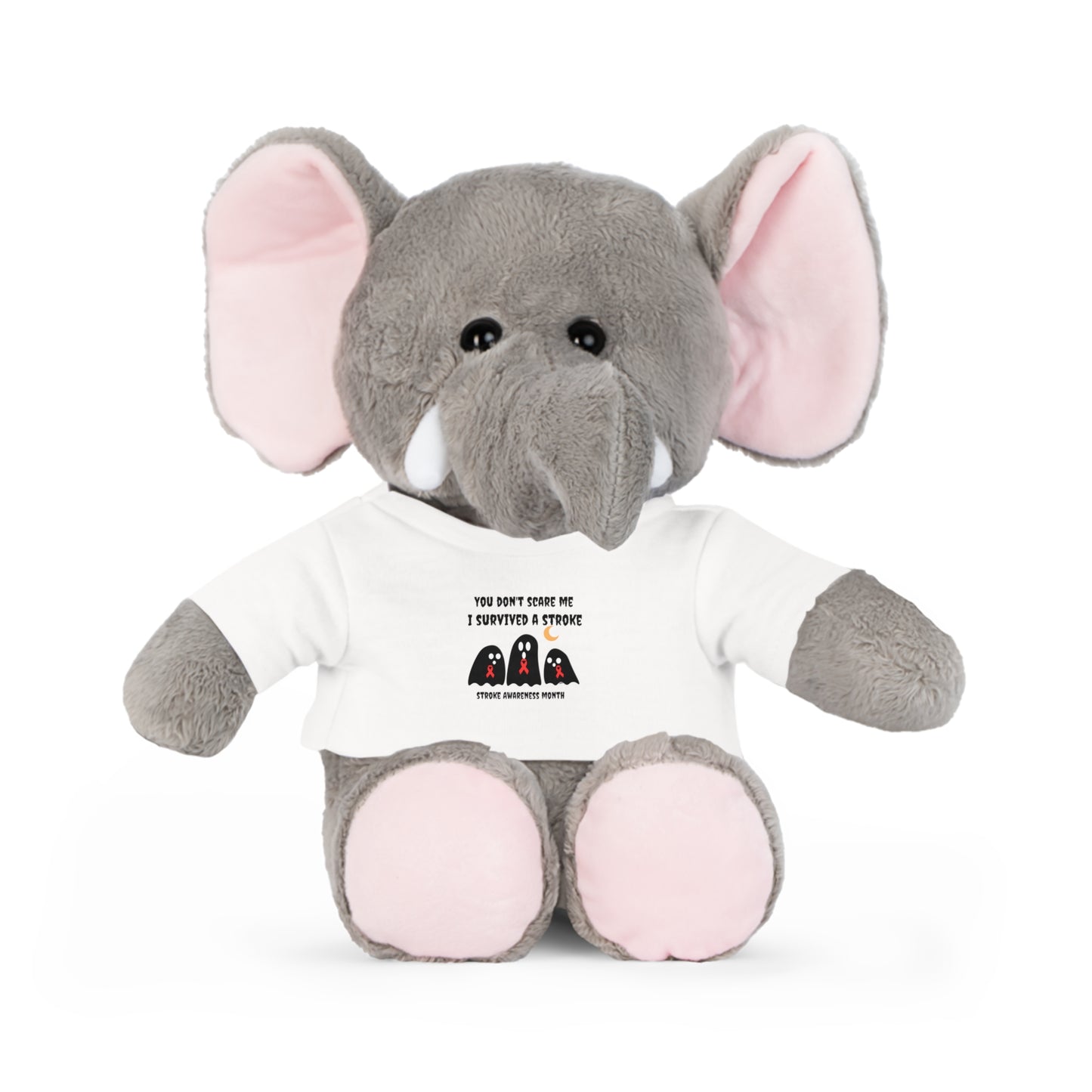 Stroke Awareness Halloween Plush Toy with T-Shirt