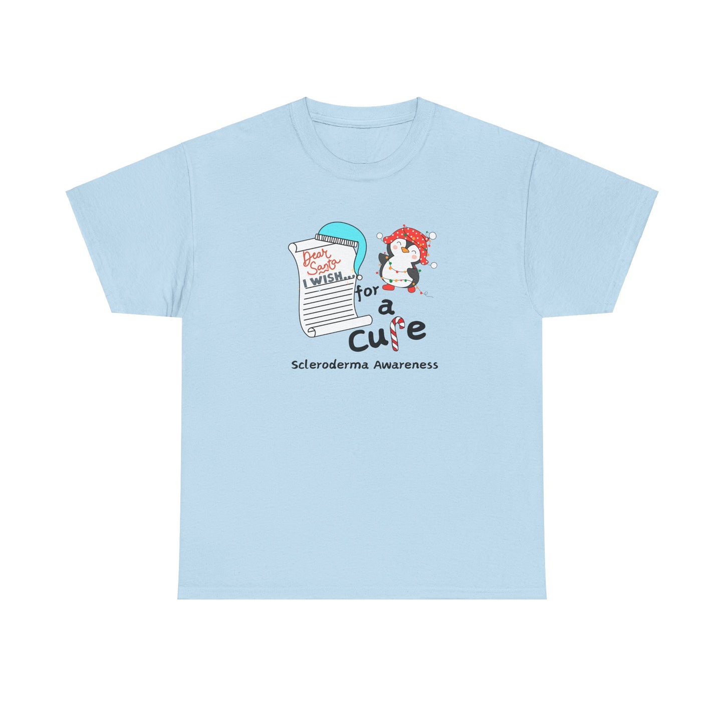 Unisex Heavy Cotton Tee Scleroderma Awareness Holiday Shirt