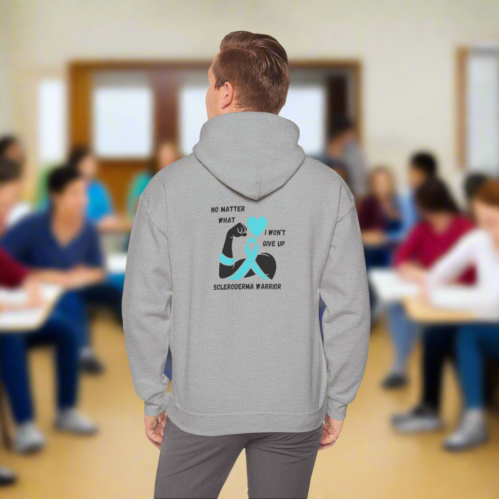 UnisexScleroderma Awareness "I Won't Give Up" Hoodie Hooded Sweatshirt