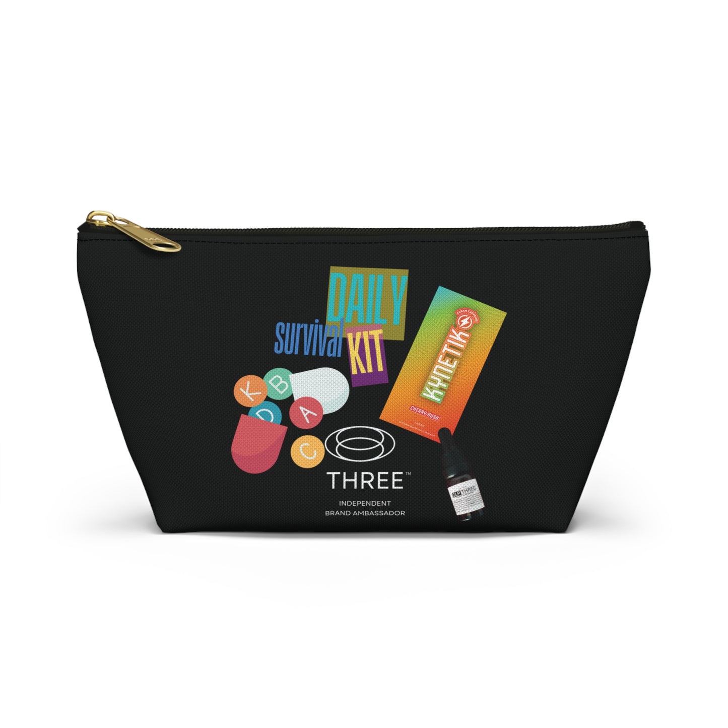 Daily Survival Kit Accessory Pouch — Travel Toiletry & Essentials Organizer