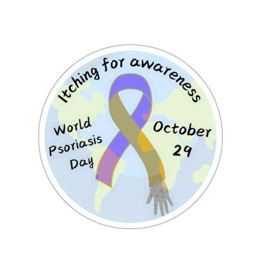 World Psoriasis Day Psoriasis Awareness Kiss-Cut Stickers