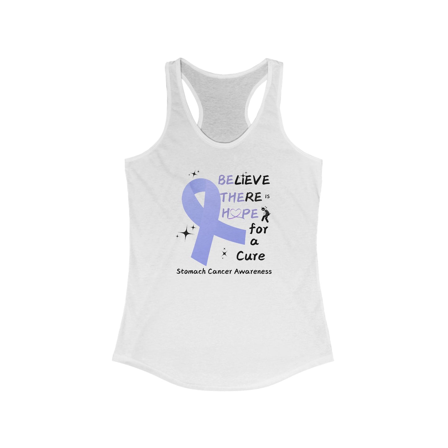 Stomach Cancer Awareness Women's Racerback Tank