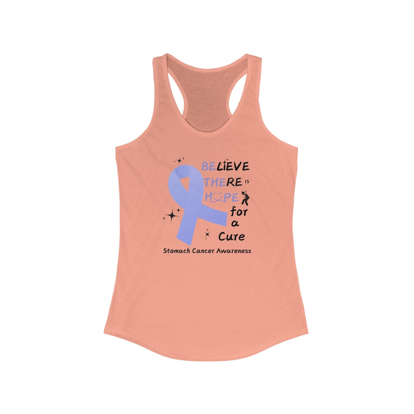 Stomach Cancer Awareness Women's Racerback Tank