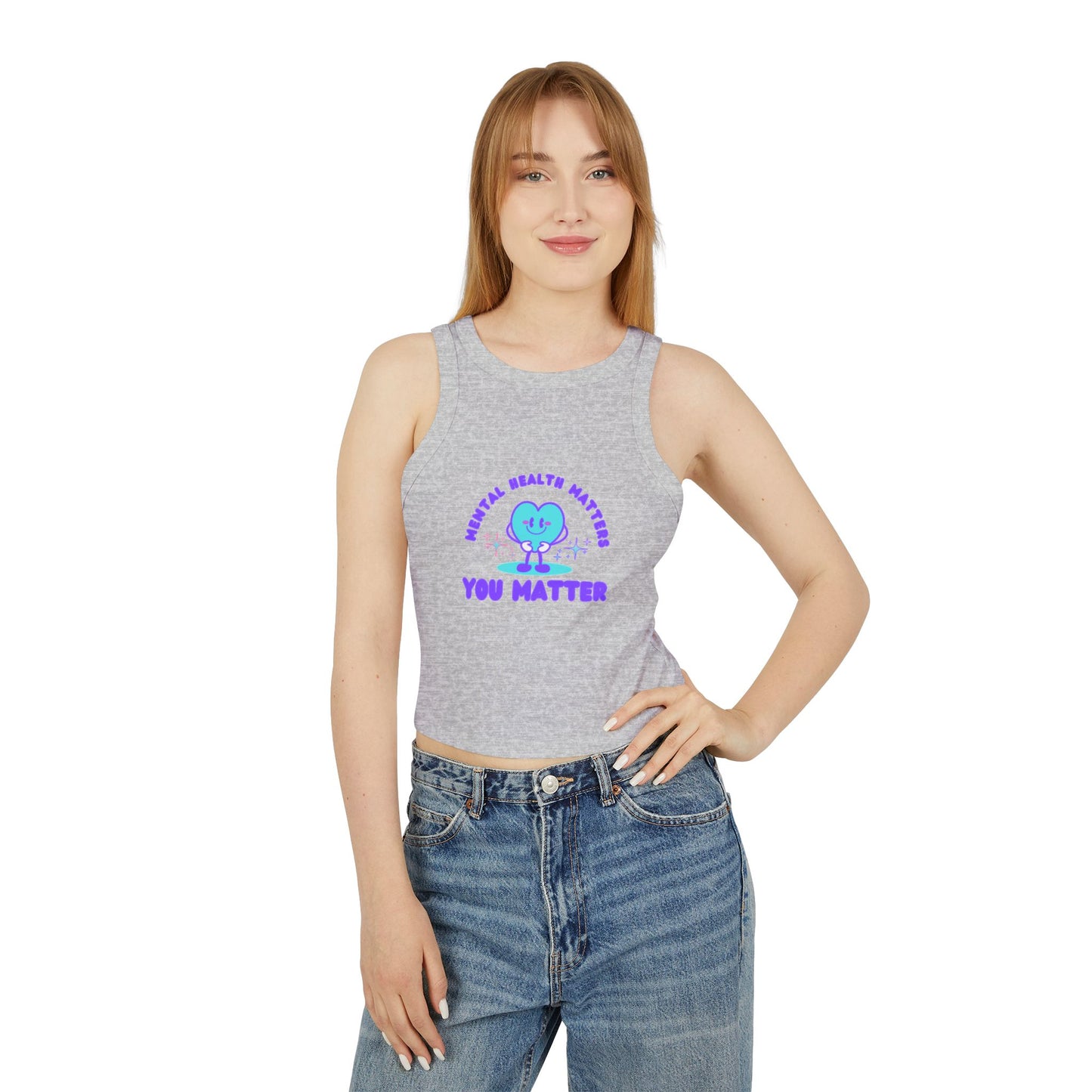 Mental Health Awareness Women's Micro Rib Racer Tank Top