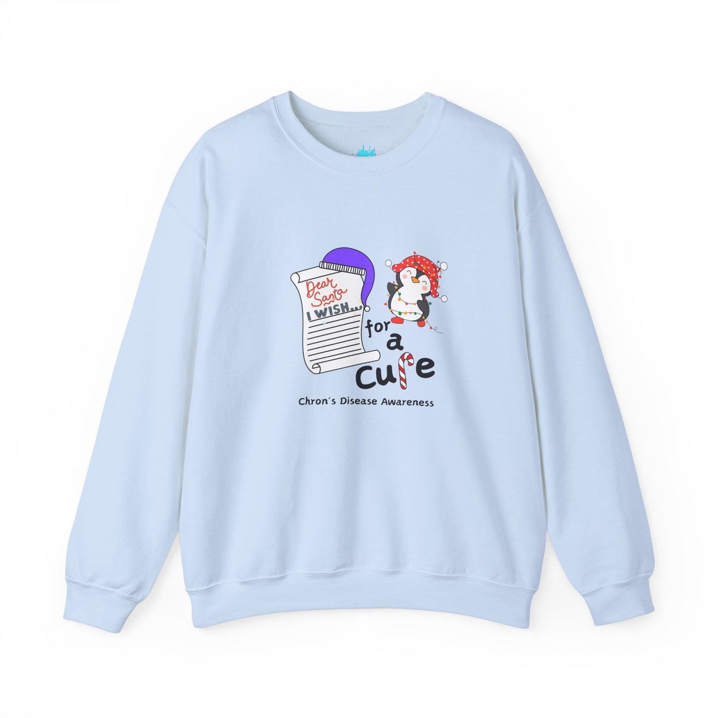 Unisex Heavy Blend™ Crewneck Sweatshirt, Chron's Disease Awareness, Holiday Gift Ideas