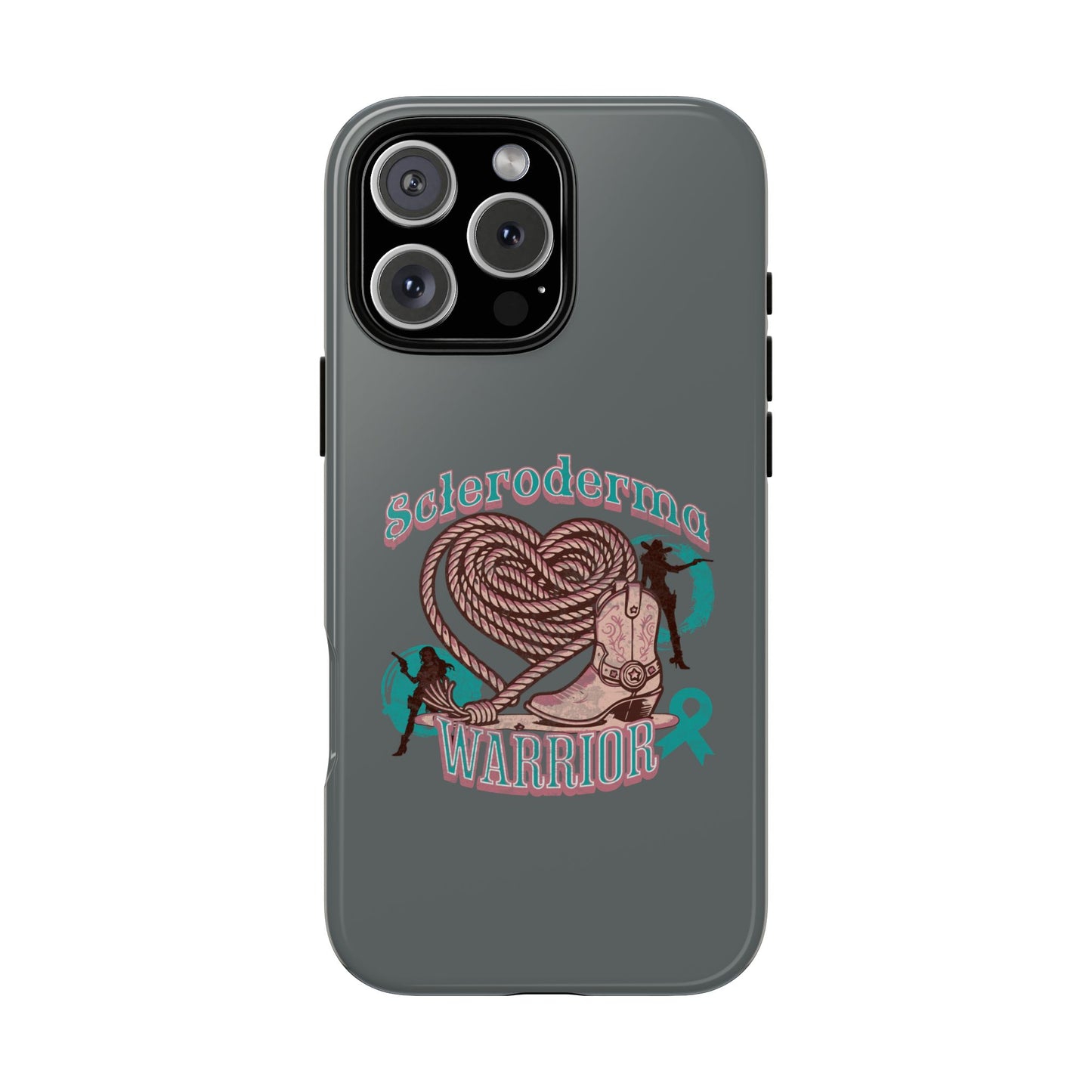 Scleroderma warrior phone case, iPhone case, valentine rodeo themed