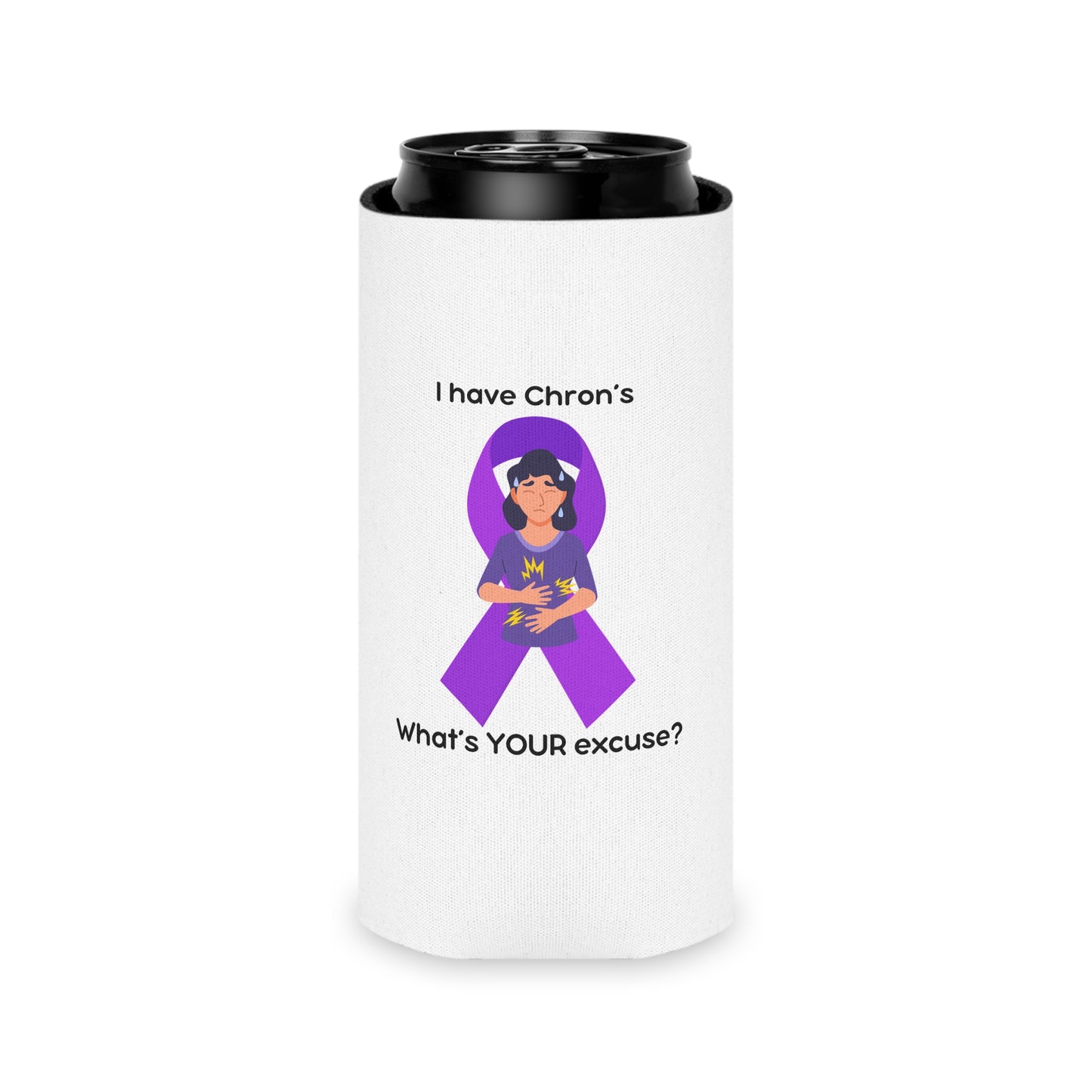 Chron's Disease Awareness Coozie Can Cooler