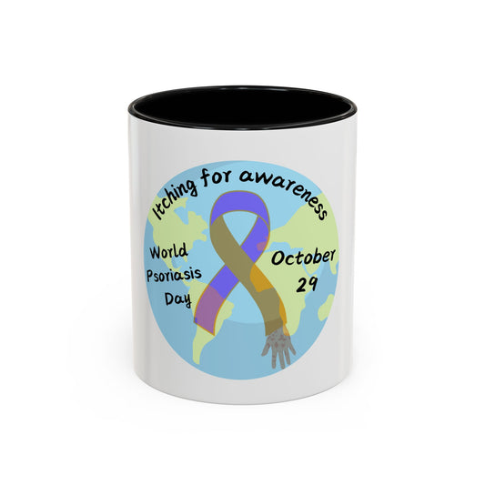 World Psoriasis Day Psoriasis Awareness Accent Coffee Mug (11, 15oz)