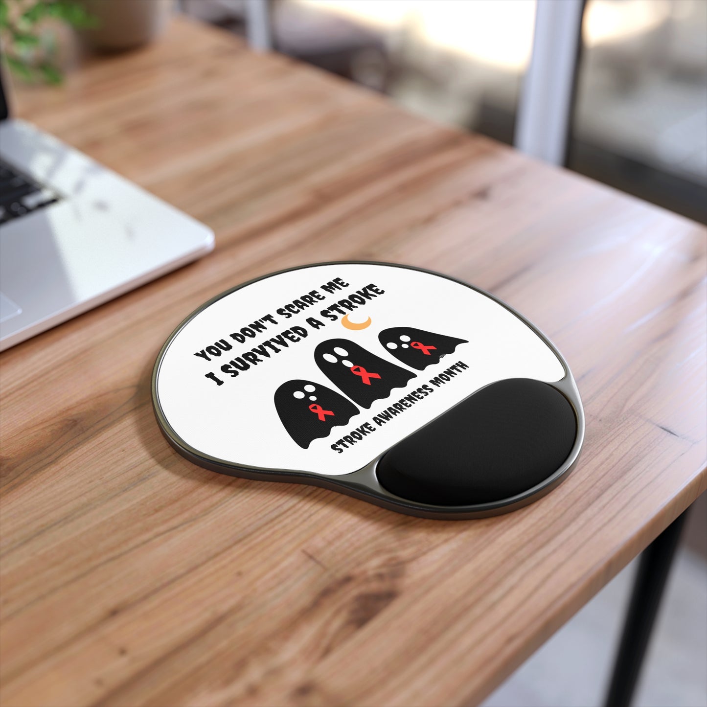 Stroke Awareness Halloween Mouse Pad With Wrist Rest