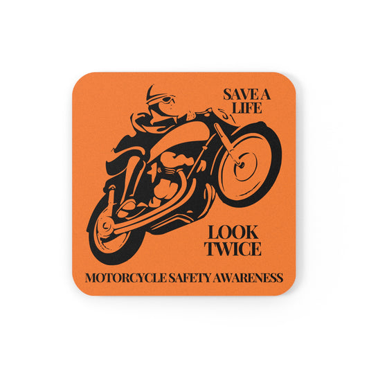 Motorcycle Safety Awareness Coaster