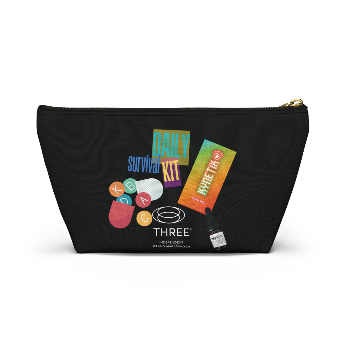 Daily Survival Kit Accessory Pouch — Travel Toiletry & Essentials Organizer