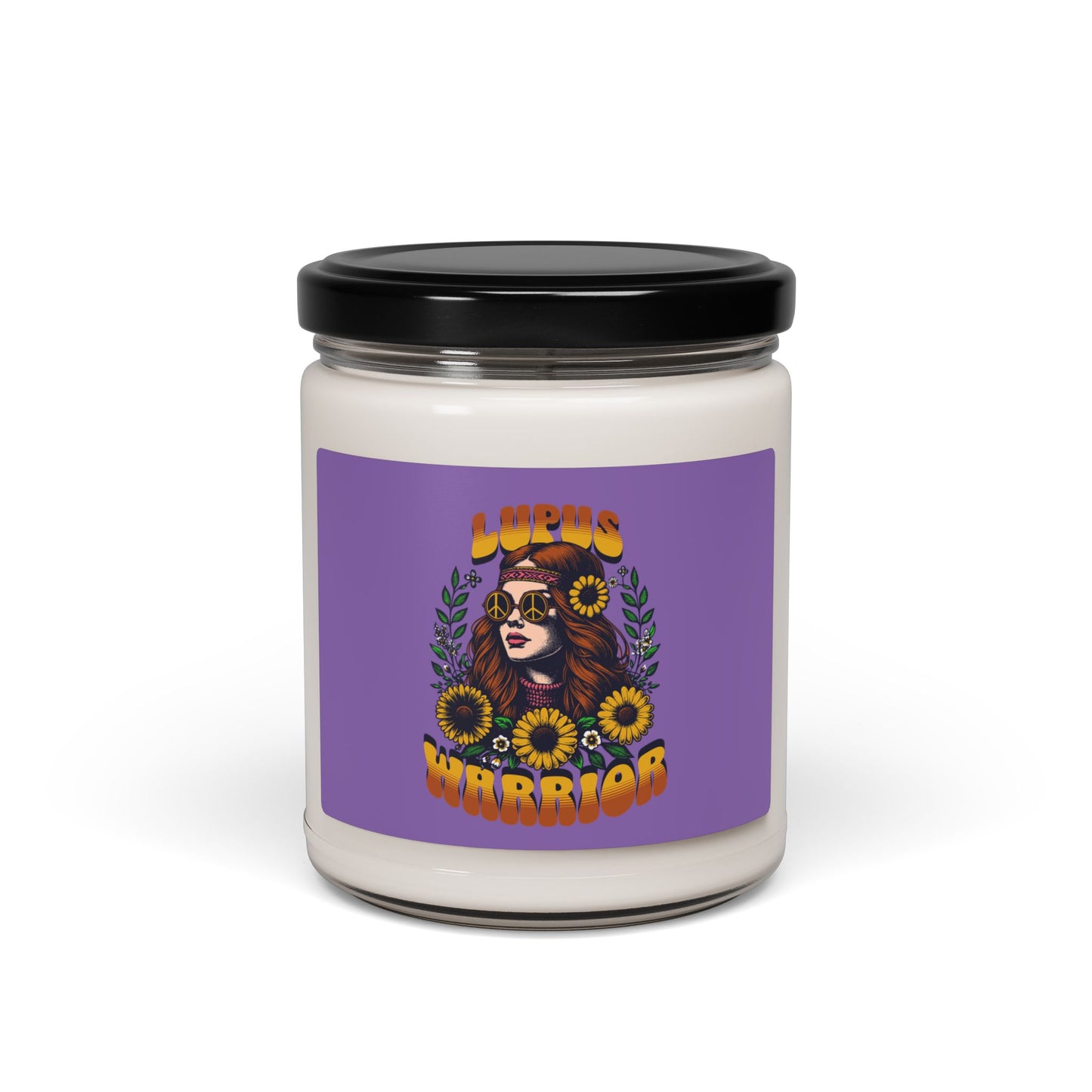 Lupus Warrior Scented Soy Candle - Empowering Aromatherapy Gift for Lupus Awareness
