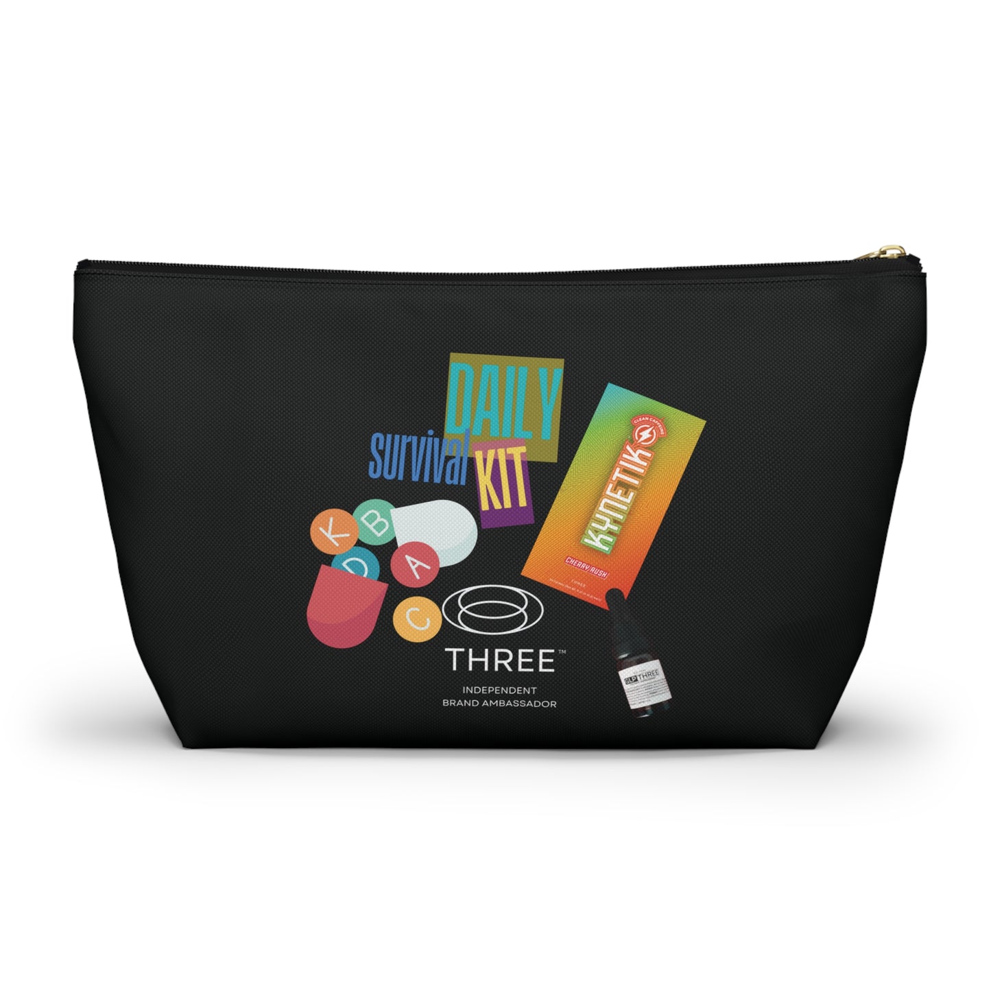Daily Survival Kit Accessory Pouch — Travel Toiletry & Essentials Organizer