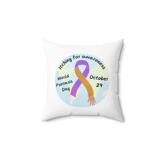 World Psoriasis Day Home Decor Square Throw Pillow