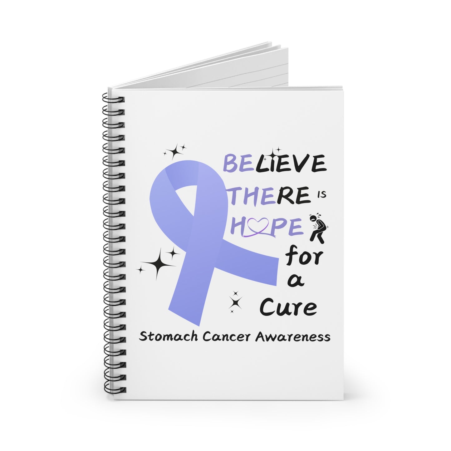Stomach Cancer Awareness Spiral Notebook - Ruled Line