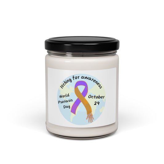 World Psoriasis Day Scented Soy Candle, 9oz