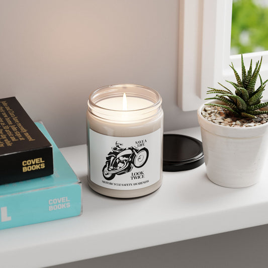 Motorcycle Safety Awareness Scented Soy Candle, 9oz