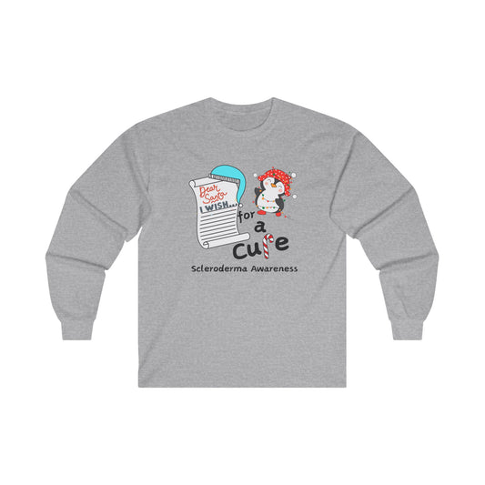 Unisex Ultra Cotton Long Sleeve Tee Scleroderma Awareness Holiday Gift