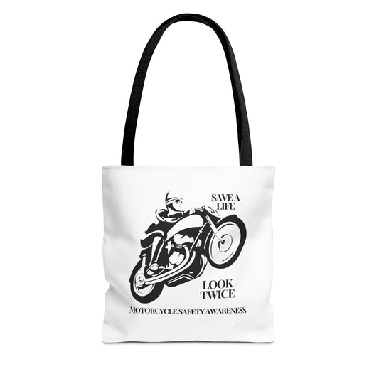 Motorcycle Safety Awareness Tote Travel Bag