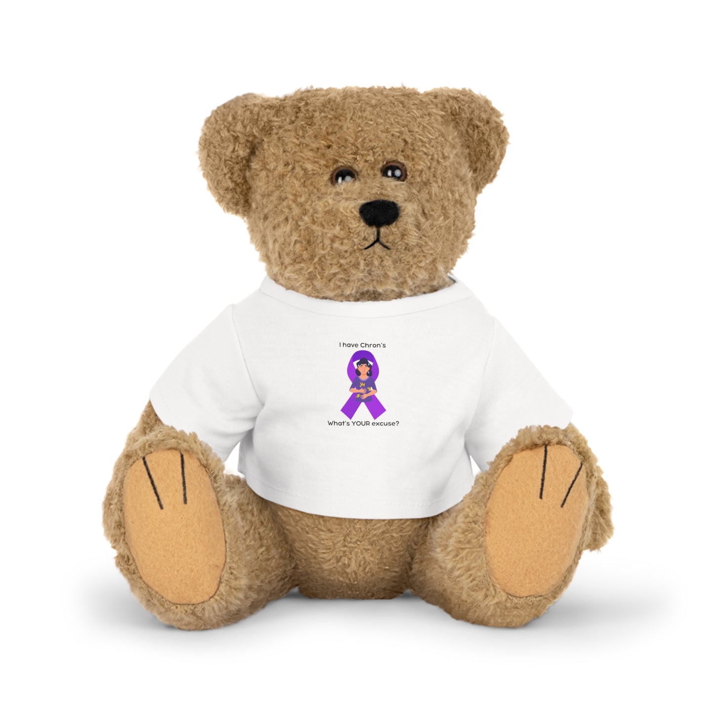 Chron's Disease Awareness Plush Toy with T-Shirt