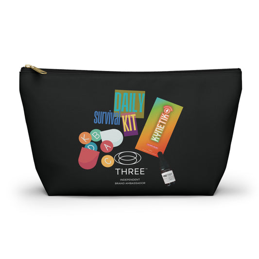 Daily Survival Kit Accessory Pouch — Travel Toiletry & Essentials Organizer